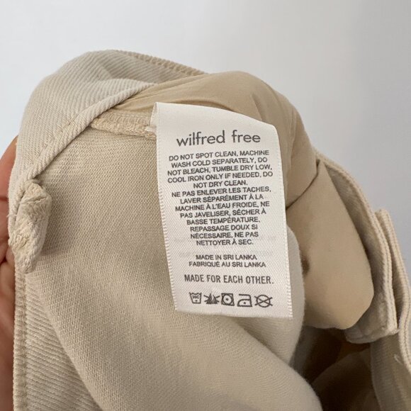 Wilfred Free Modern Cargo Pant Birch Beige Size 2 - Picture 12 of 13